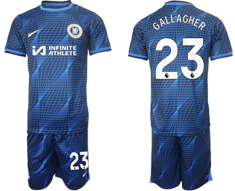 Men 2023-2024 Club Chelsea away blue #23 Soccer Jersey